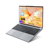 Moacreto Portatile PC 15,6 pollici con Office 365, Notebook 16GB RAM SSD 1TB Alder Lake N95, Computer portatile 1920 * 1080 FHD WiFi5, Laptop con Touch ID tastiera retroilluminata full size