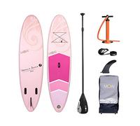 MOAI 10'6 WS SUP Gonfiabile | Tavola Gonfiabile da Stand Up Paddle | Fusion Tecnologia | Tutti Gli Accessori | 10'6, 32", 6" | (Rosa, Bianca)