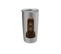 Moai Head Isola di Pasqua Chili Bicchiere termico in acciaio inox doppia parete