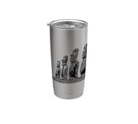 Moai Head Isola di Pasqua Chili Bicchiere termico in acciaio inox doppia parete