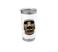 Moai Statua Isola di Pasqua Rapa Nui Bicchiere termico in acciaio inox doppia parete