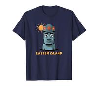 Moai Statua Isola di Pasqua Rapa Nui Maglietta