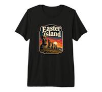 Moai Statua Isola di Pasqua Rapa NUI Maglietta Premium
