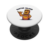 Moai Statua Isola di Pasqua Rapa Nui PopSockets PopGrip Adesivo