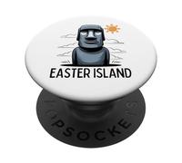 Moai Statua Isola di Pasqua Rapa Nui PopSockets PopGrip Adesivo