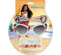 Moana 2 - Occhiali da sole per bambini, con clip, elastici e personaggi Disney