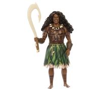 Mattel Disney Oceania - Maui, bambola articolata da collezione ispirata al film live-action Disney, capelli ricci, uncino magico e 3 accessori inclusi, 3+ anni, JLV16