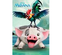 Moana Pua & Heihei Maxi Poster, Multicolore