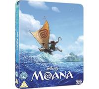 Moana Steelbook 2017 3D Includes 2D Version Uk Exclusive Limited Edition Steelbook Blu-ray region Free