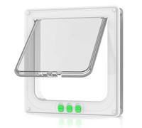 Moaobooh Sportello per gatti, resistente alle intemperie, facile da installare, per interni ed esterni, finestra, parete