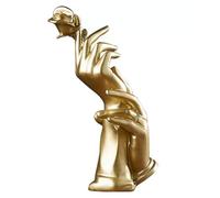 Moaobooh Statue e sculture di gesti, statue di gesti astratti, decorazione per la casa, perfetta per matrimoni, scrivania, decorazione, regali (oro)