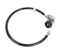 MOASKER 7627 - Kit tubo flessibile e regolatore per Weber Genesis 300 e Summit serie 400/600, dado svasato femmina da 3/8" e tubo QCC1 e regolatore per la maggior parte delle griglie a gas Genesis e