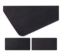 moaupr Tappetino per Mouse, Sottomano da Scrivania Doppia Faccia Tovaglietta Multifunzionale Impermeabile per Ufficio, Scrivania per Studenti Nero+Nero 70x150cm/27.56x59.06in