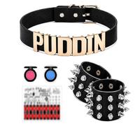 MOAZIFI Costume di Halloween da donna, accessorio per cosplay e Halloween | Costume di Halloween con cintura, 2 braccialetti con borchie, arco per tatuaggi e ombretto rosso e blu