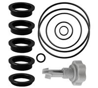 MOAZIFI Set di 12 pezzi di ricambio per impianto di filtraggio a sabbia e pompa per piscina, compatibile con Intex 25013, include valvola di scarico dell'aria e guarnizioni O-Ring per la riparazione
