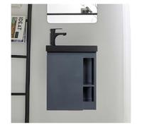 MOB-IN Hampton - Set di lavapani con contenitore laterale e rubinetto, colore: nero