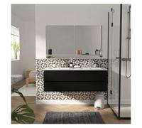 MOB-IN Set doppio lavabo Sorrento 120 cm con lavabo, rubinetti e specchi