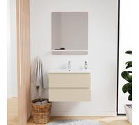MOB-IN Set mobile singolo lavabo Sorrento 60 cm + rubinetto + specchio