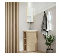 MOB-IN Sorrento mobile angolare su gambe con lavabo, rubinetto e gabinetto