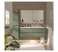 MOB-IN Sorrento - Set mobile doppio lavabo 120 cm con piano in ceramica