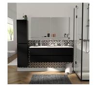 MOB-IN Sorrento - Set mobile doppio lavabo 120 cm con piano in ceramica