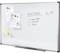 MOB, lavagna bianca economy, Testnote 1,5. Lavagna magnetica laccata in una robusta cornice in alluminio, come lavagna magnetica da parete, Memo Board, bianco con telaio in alluminio, 60 cm x 90 cm