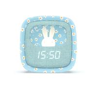 MOB - MOBILITY ON BOARD Billy Clock Blue Flower Edizione Limitata - Sveglia digitale e luce notturna con 3 allarmi e 5 suoni lenitivi, design in silicone morbido touch