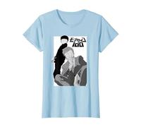 Mob Psycho 100 Black And White Shigeo And Arataka Anime Maglietta, Donna, Celeste, M