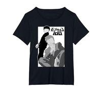 Mob Psycho 100 Black And White Shigeo And Arataka Anime Maglietta, Donna Plus-Size, Nero, 3X