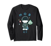 Mob Psycho 100 Chibi Mob And Dimple Stars Anime Maglia a Manica
