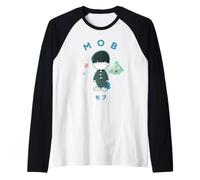 Mob Psycho 100 Chibi Mob And Dimple Stars Anime Maglia con Maniche Raglan