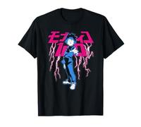 Mob Psycho 100 Shigeo with Pink Lightning And Kanji Anime Maglietta
