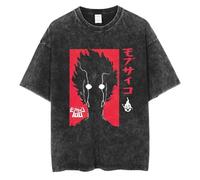 Mob Psycho 100 T Shirt Anime Manga Tshirt Mob Reigen Arataka Lavato Vintage Cosplay Camicia Estate Casual Manica Corta Tee Top Uomo Donna, Tipo 1, S