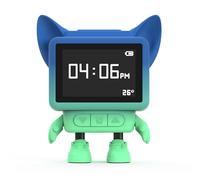 Mob - Sveglia e altoparlante Bluetooth per bambini dancing clock, danza in musica, schermo LCD emotivo e diffusore di rumore bianco lenitivo