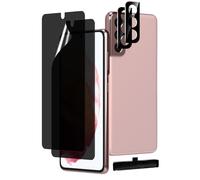 MOBDIK 2+2 Pezzi Pellicola Privacy per Samsung Galaxy S21 6.2 Pollice, con Camera Vetro Temperato Protezione Lente Pellicola, Anti-Spy Flessibile TPU Film, Facile da Installare