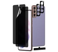 MOBDIK 2+2 Pezzi Pellicola Privacy per Samsung Galaxy S21 Plus 6.7 Pollice, con Camera Vetro Temperato Protezione Lente Pellicola, Anti-Spy Flessibile TPU Film, Facile da Installare