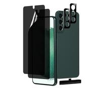 MOBDIK 2+2 Pezzi Pellicola Privacy per Samsung Galaxy s22 plus 6.6 Pollice, con Camera Vetro Temperato Protezione Lente Pellicola, Anti-Spy Flessibile TPU Film, Facile da Installare