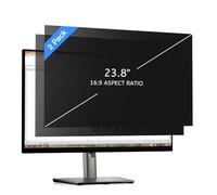 MOBDIK [2 confezioni] 23,8 pollici filtro rimovibile privacy schermo computer per 16:9 widescreen monitor - antiriflesso - antigraffio - blocco UV per protezione della riservatezza dei dati da 23,8