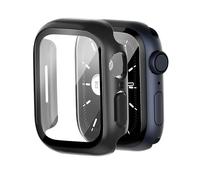 MOBDIK 2 Pezzi Cover Impermeabile per PC con Pellicola Protettiva in Vetro Temperato Compatibile con Apple Watch SE/Series 6/5/4 40mm, Protezione Completa, Impermeabile, Altamente Trasparente