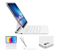 mobee Custodia Magic Keyboard per iPad A16 di 11a generazione 11" 2025 e iPad 10a generazione 11" 2022, supporto magnetico facile da impostare, retroilluminazione a 7 colori, trackpad multi-touch
