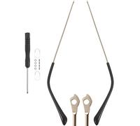 Mobestech 1 Paio di Aste di Ricambio per Aste Universali in Lega di Occhiali Parti di Occhiali Aste con Montatura per Occhiali in Lega di Ricambio Braccia Gambe (Dorate)