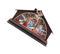 Mobestech 1 Pezzo Casa Natale Guidato Senza Arredamento Scena Decorazioni Villetta Villaggio Tavolo Natività Case Tradizionale Ornamenti Componente Elettronico