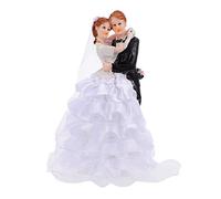 Mobestech 1 Pz Ornamenti Per La Sposa e Lo Sposo Decorazione Del Matrimonio Fata Mer Ornamento Sposi Topper Cupcake Sposa Sposo Decorazione Della Torta Di Figura Di Coppia Nozze Maglia