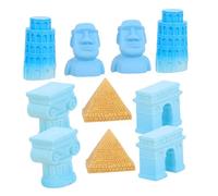 Mobestech 1 Set di Modelli Architettonici di FAMA Mondiale Colonne Greche Piccola Statua della Torre Eiffel Statua Romana Figure Egizie Statuette Egizie Statua Piramidale Colonna