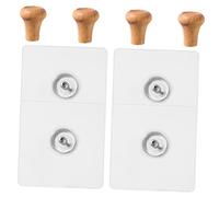 Mobestech 1 Set Ganci Adesivi Per Cappotti E Accessori Pz Foratura Per Bagno Cucina E Camera Da E Facile Installazione 4 Pezzi