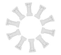 Mobestech 10 Pezzi Mini Roman Pillar Candle Holders in Resin Compact Nordic Greek Column Statues For Wedding Desk Garden And Small Space Decoration
