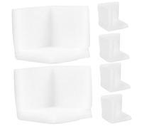 Mobestech 10 Pezzi Protezioni Angolari Per Imballaggio in Schiuma Epe Bianca 80x80x80 Mm - Protezione Paraurti Angolari Per Bordi Mobili e Cornici - Antiurto Riutilizzabili Per Spedizioni e Traslochi
