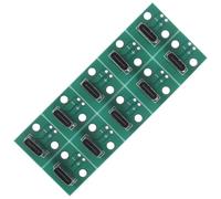 Mobestech 10 Pezzi Scheda Convertitore USB C Femmina 6 Pin Connettore Pcb per Trasmissione Dati Stabile e Supporto Modulo Pcb per Uso Domestico e Industriale