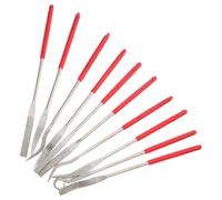 Mobestech 10 Pezzi Set di Mini Lime Diamantate, Lime per Gioielli in Acciaio al Carbonio Manico in Abs, Set Multi-misura, Portatile per Rifinitura del Legno