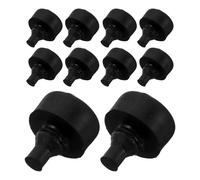 Mobestech 100 Pezzi Boccole in Gomma per Supporto Motore Moto, Paraurti Ammortizzante Nero, Cuscinetti Isolanti Vibrazioni per Manutenzione Motociclette